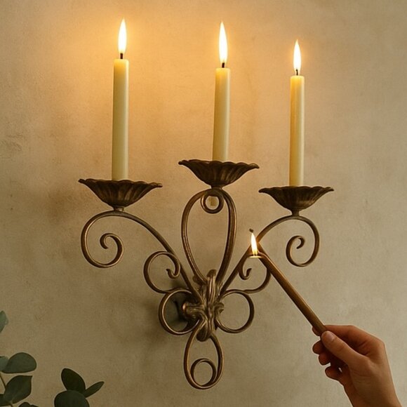 Other - Elegant Wall Sconce Candle Holder